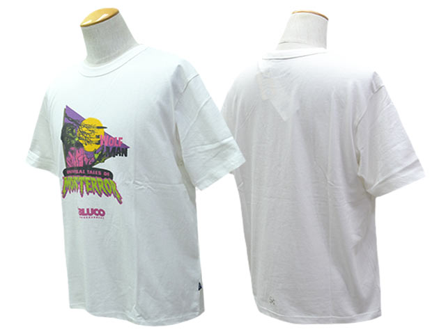 ��2����BLUCO/�֥륳��2026SS��Print Tee��THE WOLF MAN��/�ץ���Tee�ɥ�������եޥ�ɡ�(164-22-051)