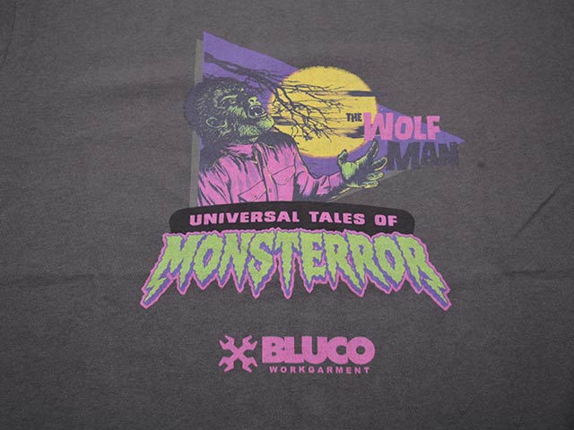 ��2����BLUCO/�֥륳��2026SS��Print Tee��THE WOLF MAN��/�ץ���Tee�ɥ�������եޥ�ɡ�(164-22-051)
