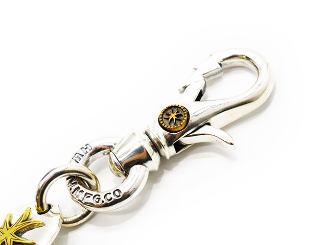 ��HWZN BROSS/�ϥ�����֥����ۡ�Thunder Hook Wallet Chain��Medal Custom��/��������եå�������åȥ�������ɥ���륫������ɡ�(Silver925��Brass)