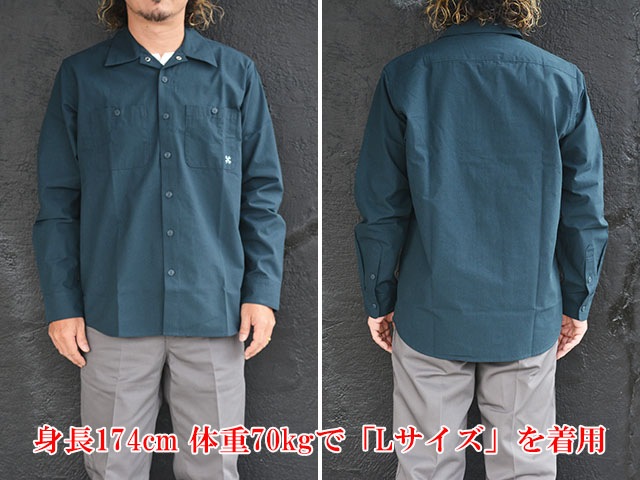 ��7����BLUCO/�֥륳��2024AW��Standard L/S Work Shirts/����������ɥ��󥰥��꡼�֥������ġ�(145-11-109)