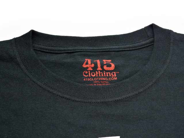 ��415 CLOTHING/415���������󥰡ۡ�Printed L/S Tee��Skull&Bridge��/�ץ��ƥåɥ��󥰥��꡼��Tee�ɥ�����&�֥�å��ɡ�