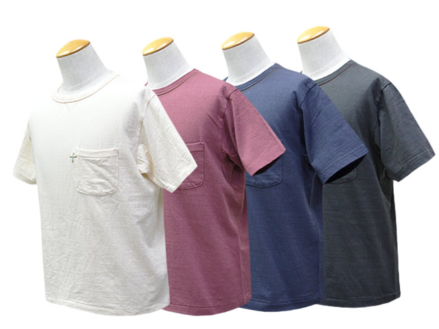 ��4����TWO MOON/�ȥ����ࡼ��ۡ�16/-Raffy yarn Cotton Cross Embroidered Pocket Tee/16/-��ե����䡼�󥳥åȥ󥯥�������֥��������ɥݥ��å�Tee��(20272)