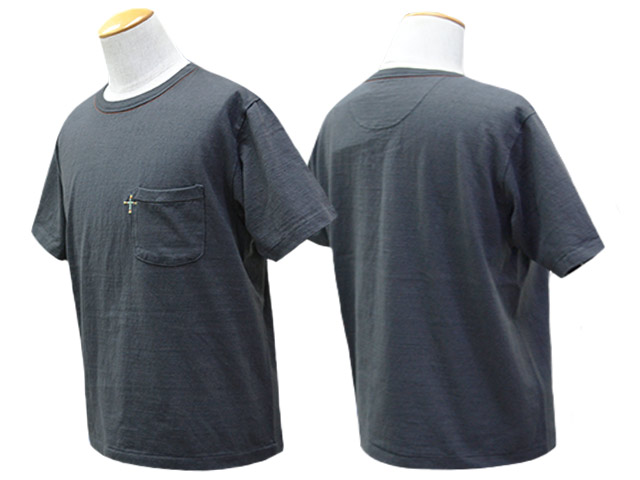 ��4����TWO MOON/�ȥ����ࡼ��ۡ�16/-Raffy yarn Cotton Cross Embroidered Pocket Tee/16/-��ե����䡼�󥳥åȥ󥯥�������֥��������ɥݥ��å�Tee��(20272)