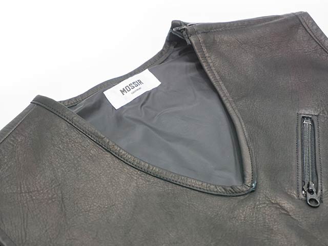 ��MOSSIR by FINE CREEK&CO/�⥷���� �Х� �ե����󥯥꡼������ɥ����ۡ�FIR Cowhide Pullover Vest��Lile��/���ֳ��������ϥ��ɥץ륪���С��٥���"�饤��ɡ�(MOVE001)
