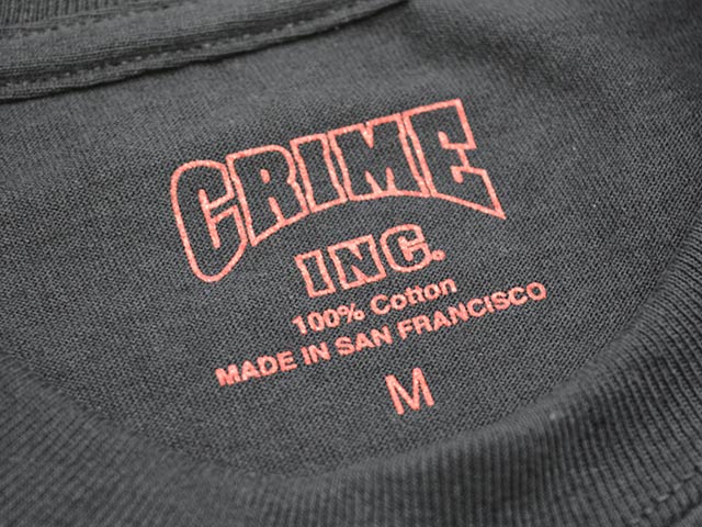 ��415 CLOTHING/415���������󥰡ۡ�Printed L/S Tee��Crime Inc. with Guns��/�ץ��ƥåɥ��󥰥��꡼��Tee�ɥץ饤�।�󥯥��������󥺡ɡ�