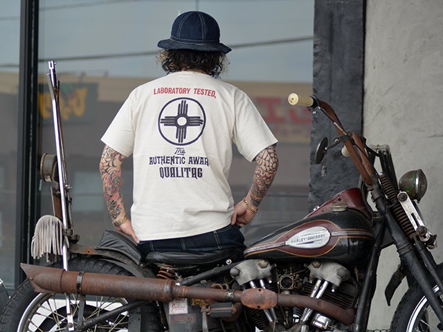 ��3����TWO MOON/�ȥ����ࡼ��ۡ�16/-Raffy yarn Cotton Qualitag Back Print Tee/16/-��ե����䡼�󥳥åȥ󥯥��꥿���Хå��ץ���Tee��(29114)