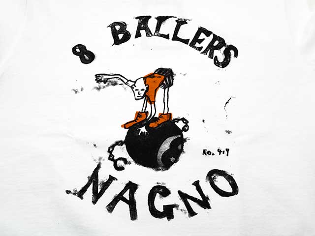 ��POP EYES/�ݥåץ�������2025AW��Prison Art 8 BALLERS L/S Tee/�ץꥺ�󥢡��ȥ����ȥܡ��顼�����󥰥��꡼��Tee��(25AW-PPE-008)