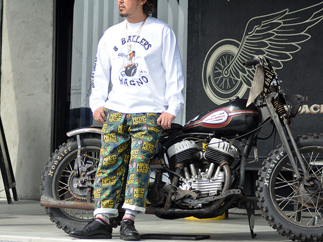 ��POP EYES/�ݥåץ�������2025AW��Prison Art 8 BALLERS L/S Tee/�ץꥺ�󥢡��ȥ����ȥܡ��顼�����󥰥��꡼��Tee��(25AW-PPE-008)