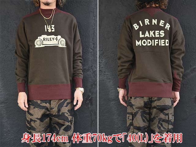 ��FREE WHEELERS/�ե꡼�ۥ����顼����2025FW��ATHLETIC SWEAT SHIRT��BIRNER LAKES MODIFIED��/��������å��������åȥ���ġɥС��ʡ��쥤������ǥ��ե����ɡ�(2534008)