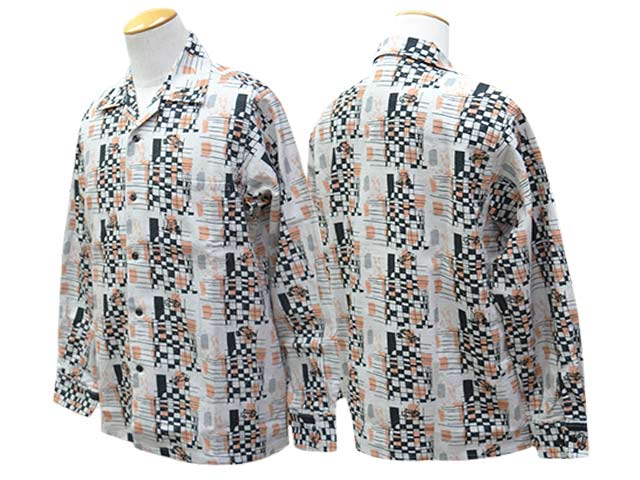 ��2����POP EYES/�ݥåץ�������2026SS��Checkerd Hell Drive L/S Shirt/�����å����ɥإ�ɥ饤�֥��󥰥��꡼�֥���ġ�(26SS-PPE-004)