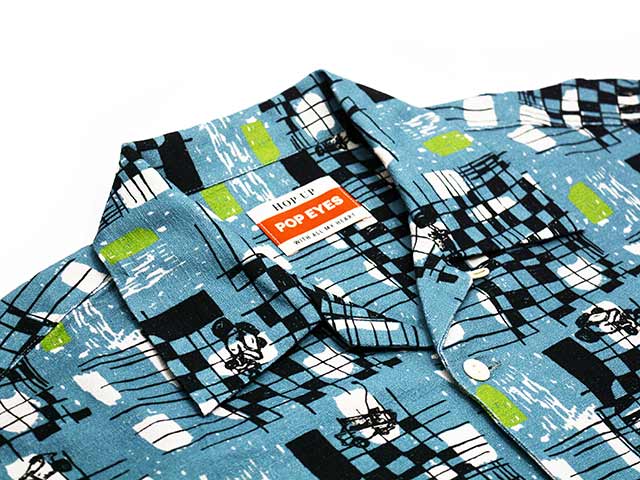 ��2����POP EYES/�ݥåץ�������2026SS��Checkerd Hell Drive L/S Shirt/�����å����ɥإ�ɥ饤�֥��󥰥��꡼�֥���ġ�(26SS-PPE-004)