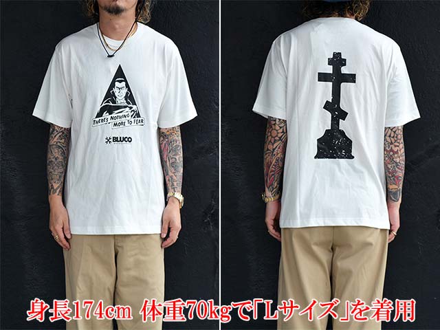 ��2����BLUCO/�֥륳��2026SS��Print Tee��DRACULA��/�ץ���Tee�ɥɥ饭���ɡ�(164-22-052)