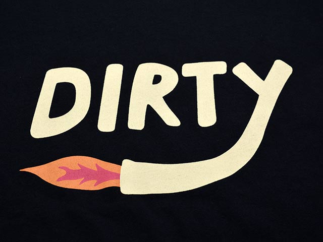��2����AT-DIRTY/���åȥ����ƥ�����2026SS��Dirty Fire S/S Tee/�����ƥ����ե��������硼�ȥ��꡼��Tee��