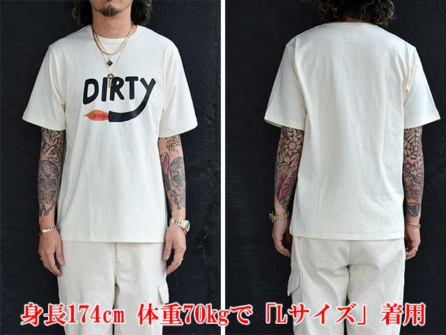 ��2����AT-DIRTY/���åȥ����ƥ�����2026SS��Dirty Fire S/S Tee/�����ƥ����ե��������硼�ȥ��꡼��Tee��