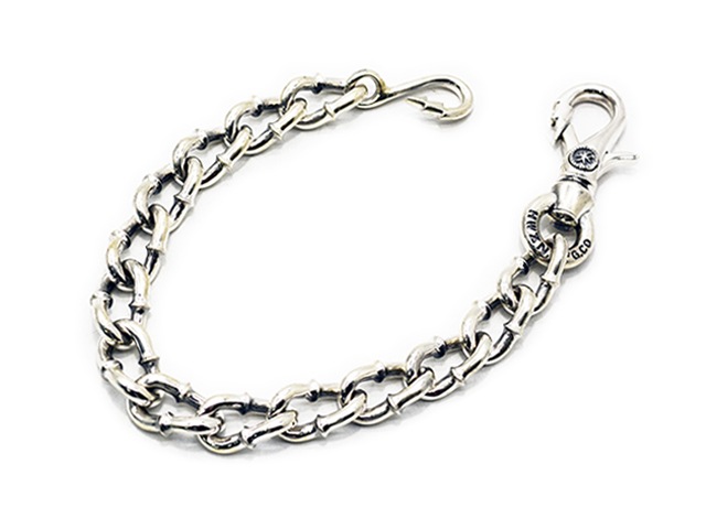 ��HWZN BROSS/�ϥ�����֥����ۡ�Thunder Hook Twissted Wallet Chain/��������եå��ĥ����ƥåɥ�����åȥ��������(Silver925��Silver925)