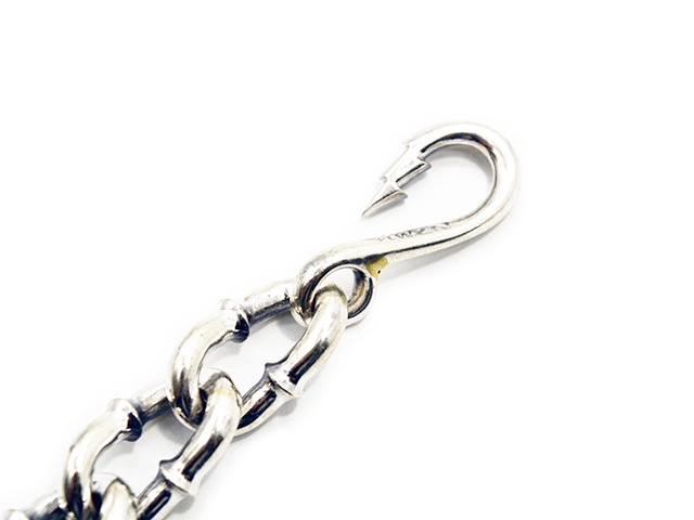��HWZN BROSS/�ϥ�����֥����ۡ�Thunder Hook Twissted Wallet Chain/��������եå��ĥ����ƥåɥ�����åȥ��������(Silver925��Silver925)
