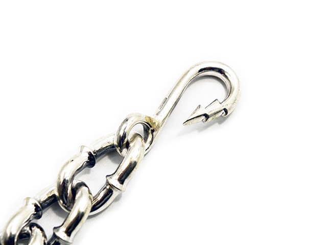 ��HWZN BROSS/�ϥ�����֥����ۡ�Thunder Hook Twissted Wallet Chain/��������եå��ĥ����ƥåɥ�����åȥ��������(Silver925��Silver925)