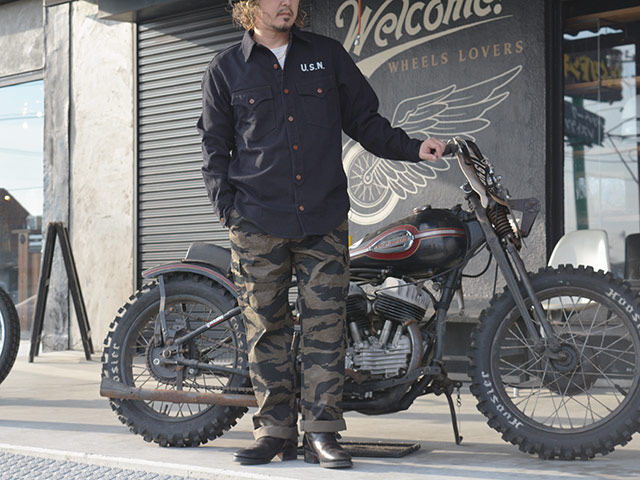 ��FREE WHEELERS/�ե꡼�ۥ����顼����2025FW��U.S.NAVY UTILITY SHIRT��Jolly Rogers CV17��/U.S.�ͥ��ӡ��桼�ƥ���ƥ�������ġɥ���꡼�����㡼��CV17�ɡ�(2533004)