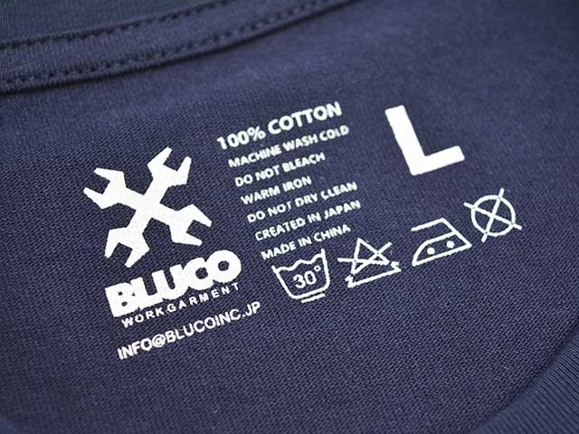 BAD BLUE ♥ Ribbon Logo Tee / 追跡付 全4色【BLUCO/ブルコ】2024SS「Print Tee”Old Logo”/プリントTee