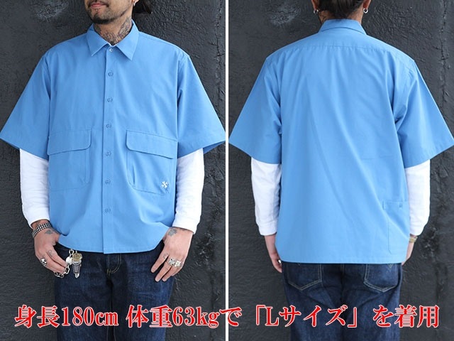 全4色【BLUCO/ブルコ】2024SS「Big Pocket S/S Work Shirts/ビッグ