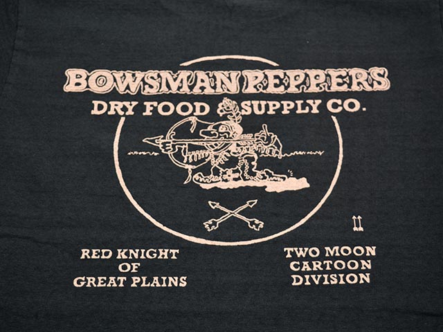 ��3����TWO MOON/�ȥ����ࡼ��ۡ�16/-Raffy yarn Cotton Bowsman Red Knight 2 Back Print Tee/16/-��ե����䡼�󥳥åȥ�ܥ����ޥ��åɥʥ���2�Хå��ץ���Tee��(20333)