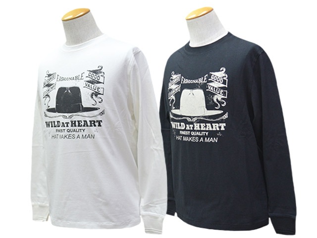 ��2����WILD AT HEART/�磻��ɥ��åȥϡ��ȡ�2025AW��6.2oz Crew Neck L/S Tee��THE HAT��/6.2���󥹥��롼�ͥå����󥰥��꡼��Tee�ɥ� �ϥåȡɡ�(8253005)