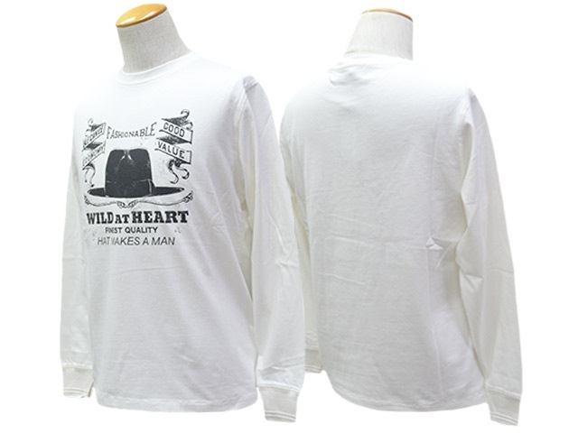 ��2����WILD AT HEART/�磻��ɥ��åȥϡ��ȡ�2025AW��6.2oz Crew Neck L/S Tee��THE HAT��/6.2���󥹥��롼�ͥå����󥰥��꡼��Tee�ɥ� �ϥåȡɡ�(8253005)