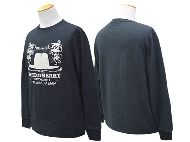 ��2����WILD AT HEART/�磻��ɥ��åȥϡ��ȡ�2025AW��6.2oz Crew Neck L/S Tee��THE HAT��/6.2���󥹥��롼�ͥå����󥰥��꡼��Tee�ɥ� �ϥåȡɡ�(8253005)