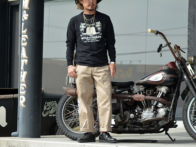 ��2����WILD AT HEART/�磻��ɥ��åȥϡ��ȡ�2025AW��6.2oz Crew Neck L/S Tee��THE HAT��/6.2���󥹥��롼�ͥå����󥰥��꡼��Tee�ɥ� �ϥåȡɡ�(8253005)