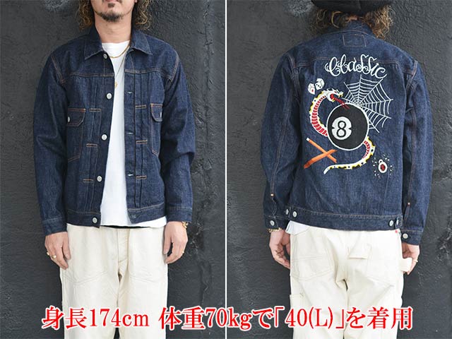 ��FULLCOUNT/�ե륫����ȡۡߡ�HORIDAI/Ħ������2026SS��Classic Tattoo Embroidery Type2 Denim Jacket/���饷�å����ȥ�������֥������꡼������2�ǥ˥ॸ�㥱�åȡ�(2102E)