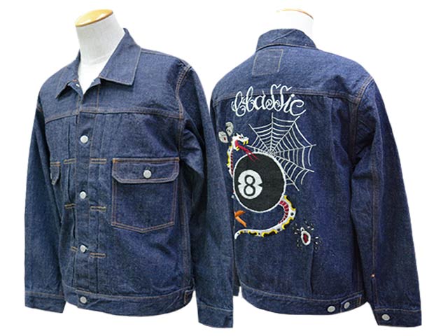 ��FULLCOUNT/�ե륫����ȡۡߡ�HORIDAI/Ħ������2026SS��Classic Tattoo Embroidery Type2 Denim Jacket/���饷�å����ȥ�������֥������꡼������2�ǥ˥ॸ�㥱�åȡ�(2102E)