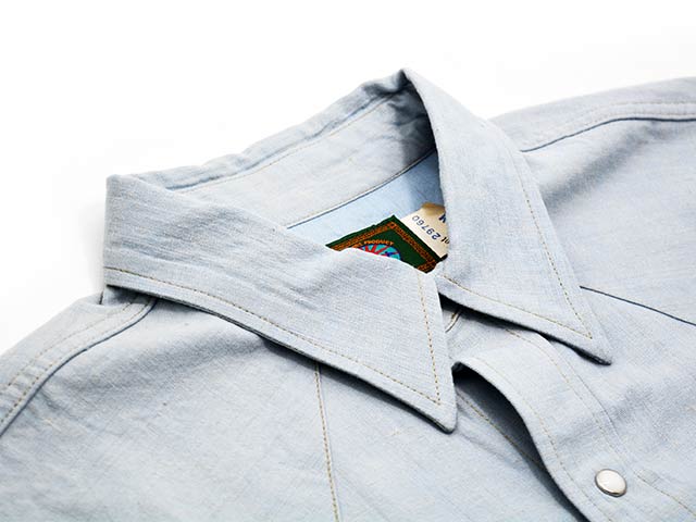 ��MODUCT/������ȡ�2026FW��SELVEDGE CHAMBRAY L/S WESTERN SHIRT/����ӥå������֥졼���󥰥��꡼�֥��������󥷥�ġ�(MO29760)