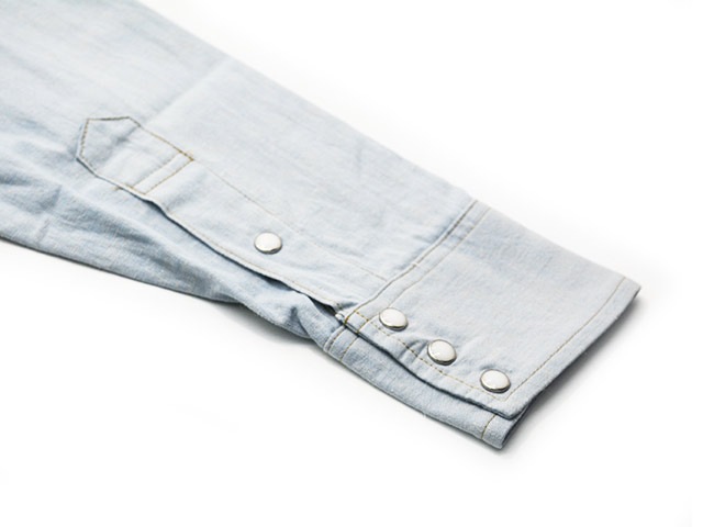 ��MODUCT/������ȡ�2026FW��SELVEDGE CHAMBRAY L/S WESTERN SHIRT/����ӥå������֥졼���󥰥��꡼�֥��������󥷥�ġ�(MO29760)