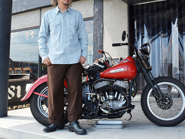 ��MODUCT/������ȡ�2026FW��SELVEDGE CHAMBRAY L/S WESTERN SHIRT/����ӥå������֥졼���󥰥��꡼�֥��������󥷥�ġ�(MO29760)