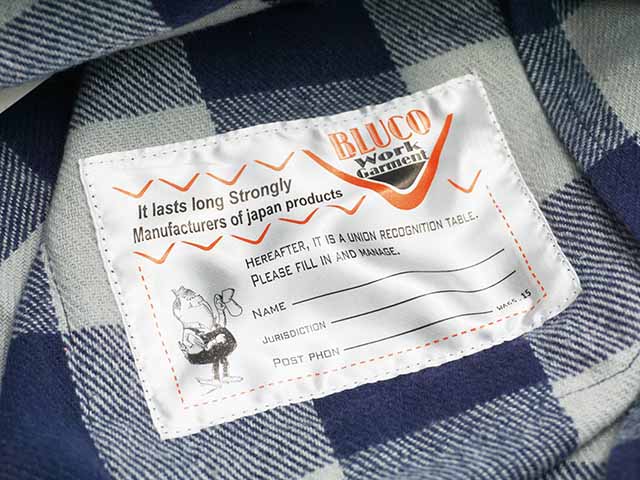 ��3����BLUCO/�֥륳��2024AW��Buffalo Check flannel Shirts/�Хåե����������å��ե��ͥ륷��ġ�(145-11-048)