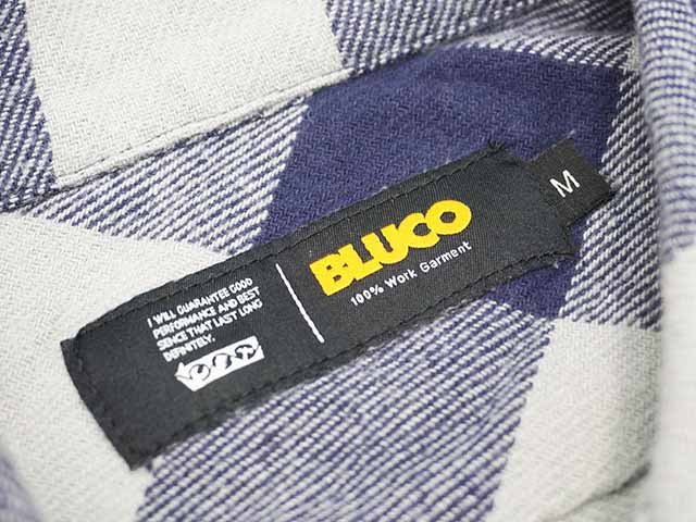 ��3����BLUCO/�֥륳��2024AW��Buffalo Check flannel Shirts/�Хåե����������å��ե��ͥ륷��ġ�(145-11-048)