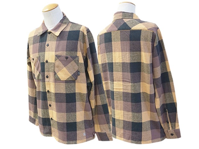 ��3����BLUCO/�֥륳��2024AW��Buffalo Check flannel Shirts/�Хåե����������å��ե��ͥ륷��ġ�(145-11-048)