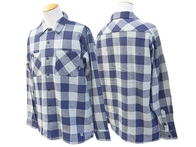 ��3����BLUCO/�֥륳��2024AW��Buffalo Check flannel Shirts/�Хåե����������å��ե��ͥ륷��ġ�(145-11-048)