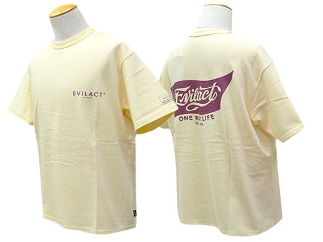 ��3����EVILACT/�����֥륢���ȡ�2025SS��Flag S/S Tee/�ե�å����硼�ȥ��꡼��Tee��(EA25-ACT1-T04)