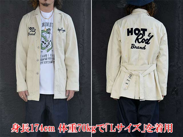 ��POP EYES/�ݥåץ�������2026SS��HOT&ROD Coat��PAINT��/�ۥå�&���åɥ����ȡɥڥ���ȡɡ�(26SS-PPE-001P)