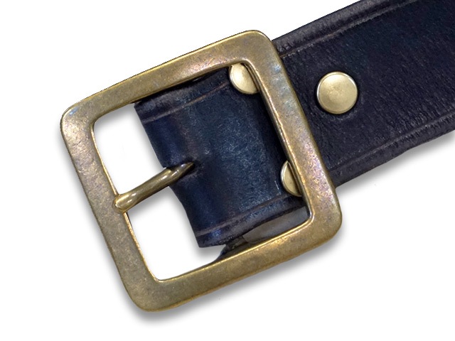 全2色【vasco/ヴァスコ】「Leather Garrison Belt/レザー