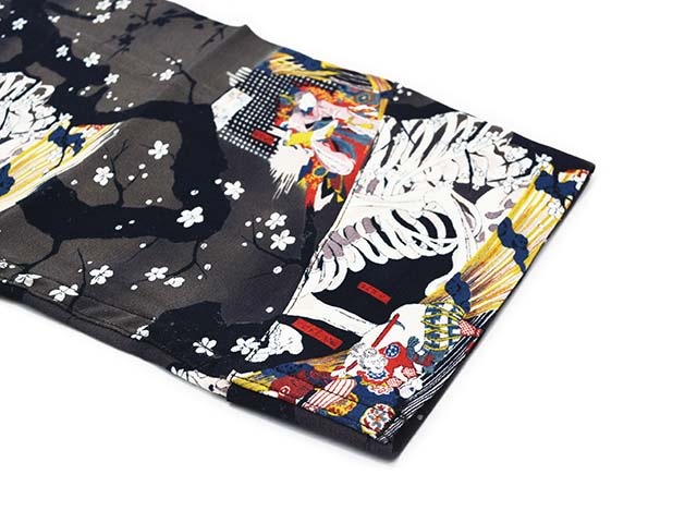 ��BLACK SIGN/�֥�å��������2025SS��Three Quarter Sleeve Night Hawaiian Shirt��Kuniyoshi Utagawa��/���꡼�������������꡼�֥ʥ��ȥϥ磻���󥷥�ġɲ��� ��˧�ɡ�(BSSL-25109)