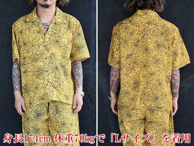 ��2����EVILACT/�����֥륢���ȡ�2026SS��SPIDERWEB S/S Shirts/���ѥ����������֥��硼�ȥ��꡼�֥���ġ�(EA26-ACT1-S02)