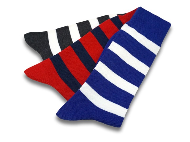 3色セット【POP EYES/ポップアイズ】2023SS「Crazy Border Sox