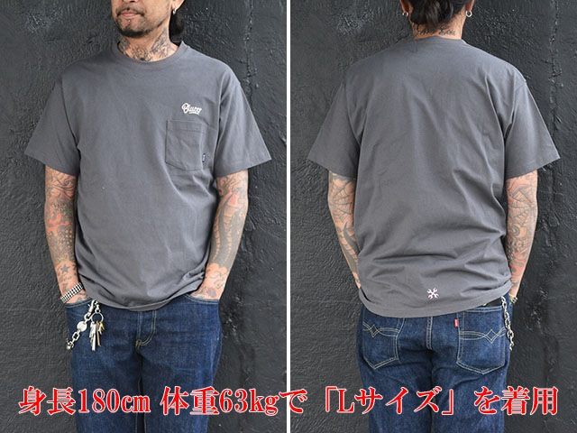 ��4����BLUCO/�֥륳��2024SS��Pocket Tee��Script��/�ݥ��å�Tee�ɥ�����ץȡɡ�(143-22-005)