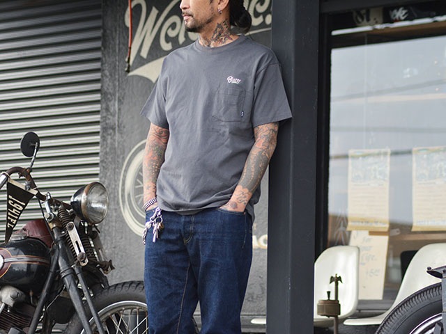 ��4����BLUCO/�֥륳��2024SS��Pocket Tee��Script��/�ݥ��å�Tee�ɥ�����ץȡɡ�(143-22-005)