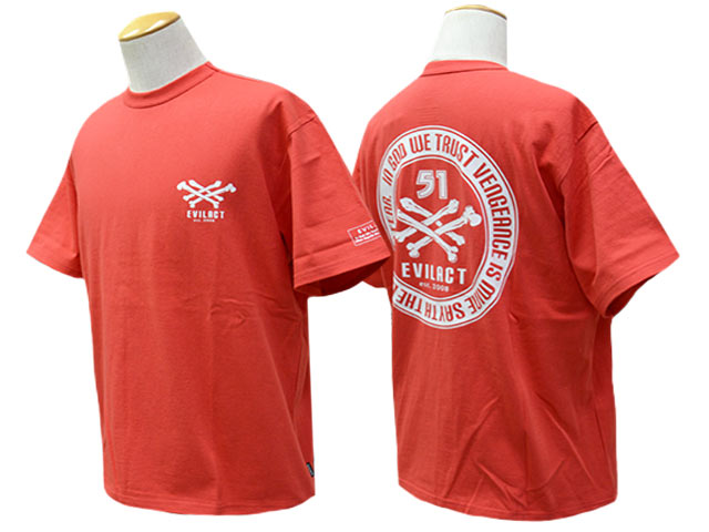 ��3����EVILACT/�����֥륢���ȡ�2025SS��Cross Bone S/S Tee/�������ܡ��󥷥硼�ȥ��꡼��Tee��(EA25-ACT1-T05)