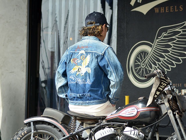 ��FULLCOUNT/�ե륫����ȡۡ�Souvenir Embroidery 1st Model Denim Jacket��More Than Real��/�����٥˥�����֥������꡼�ե������ȥ�ǥ�ǥ˥ॸ�㥱�åȡɥ⥢����ꥢ��ɡ�(2016-2107E/13.7oz)