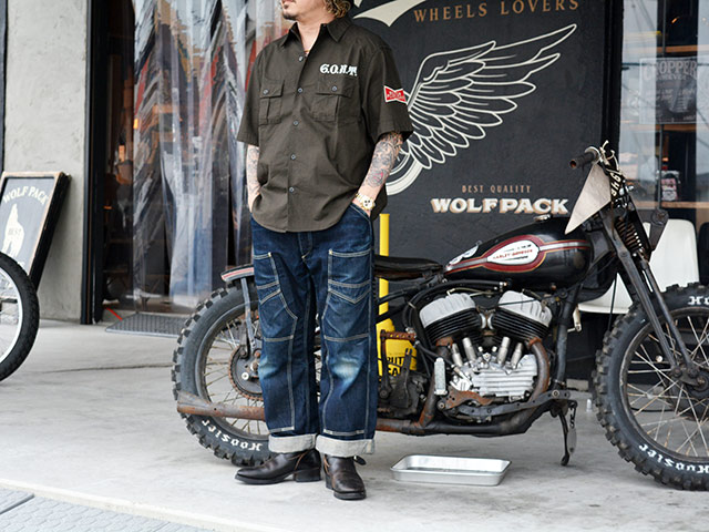 ��FREE WHEELERS/�ե꡼�ۥ����顼����2026SS�֡�Corky�� SHORT SLEEVE SHIRT��G.O.A.T.��/�ɥ��������ɥ��硼�ȥ��꡼�֥���ġɥ����ȡɡ�(2623005)
