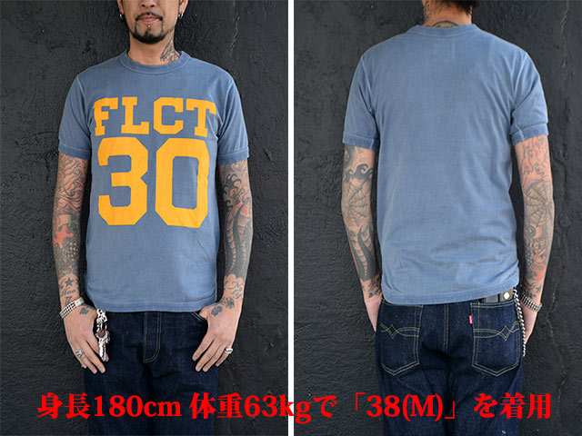 新品 FULLCOUNT フルカウント フットボールTシャツ サイズ38 FULLCOUNT フルカウント #5222FB Heavyweight Football Tshirt